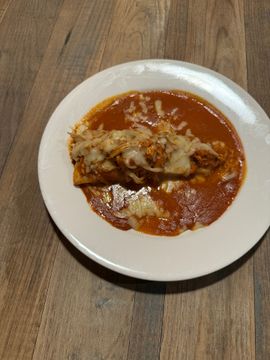 Mexican dish on wooden table