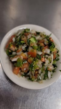 Fresh salsa in a bowl